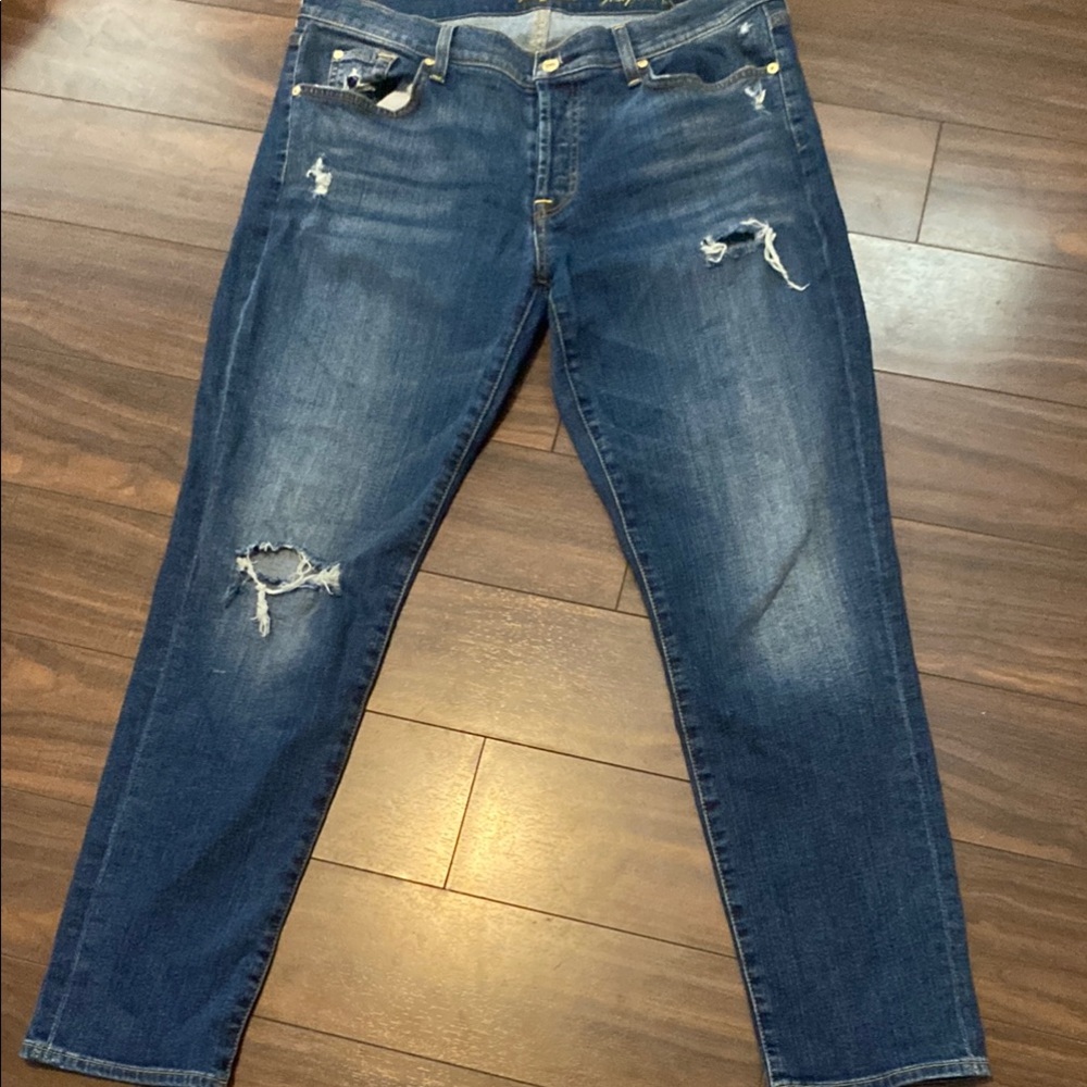 7 For All Mankind Josefina Skinny Boyfriend Size 31